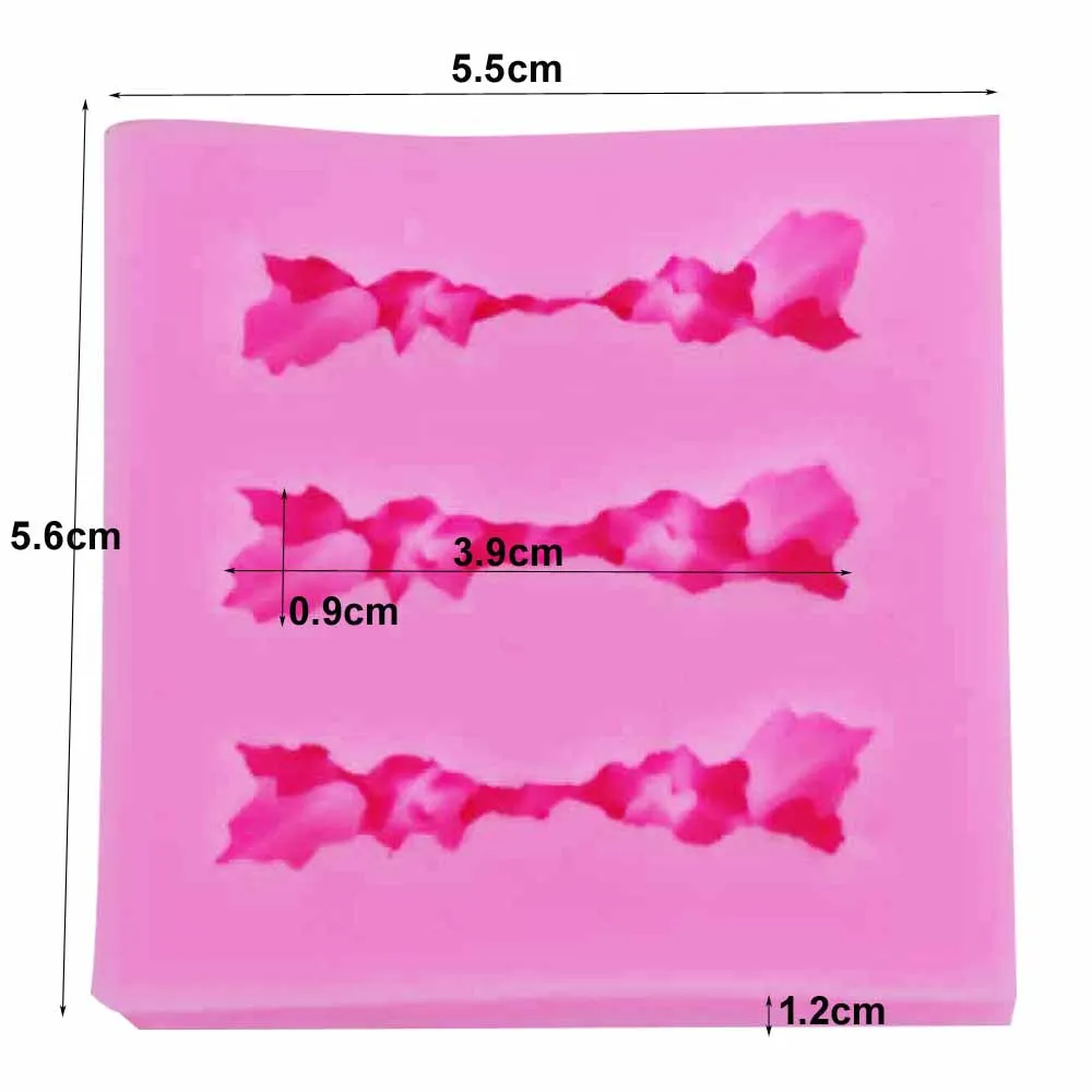 Hibiscus Leaf Flower Silicone Chocolate Mold 3d Ice Lollipop Gelatin Sugar Baking Cake Pop Moulds Confectionery Accessories m732