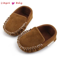 Chaussures mocassins en cuir PU pour bébé, souliers pour enfant, nouveau-né, garçon, fille, premiers pas, CPull