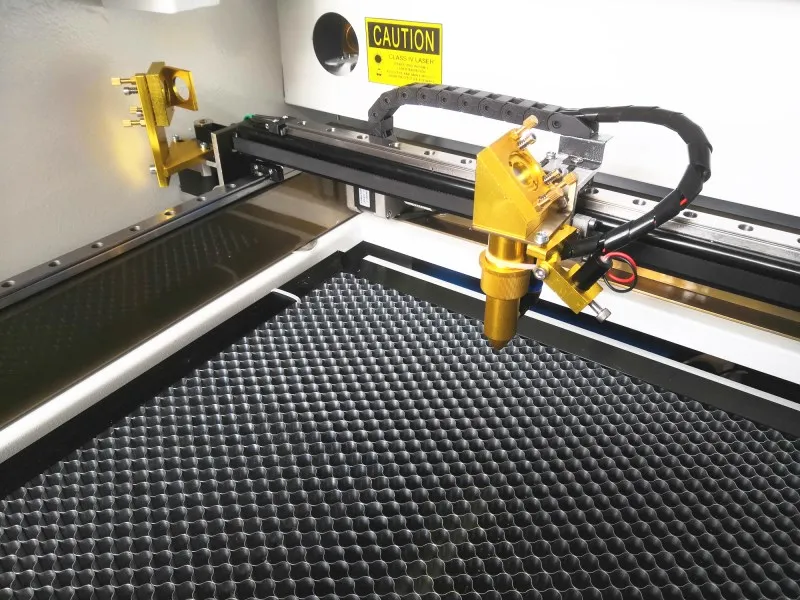 HCZ 3 축 선형 가이드 RECI 100W 4060 레이저 조각 기계, CO2 레이저 커터 기계 220V/110V DSP 시스템 마킹