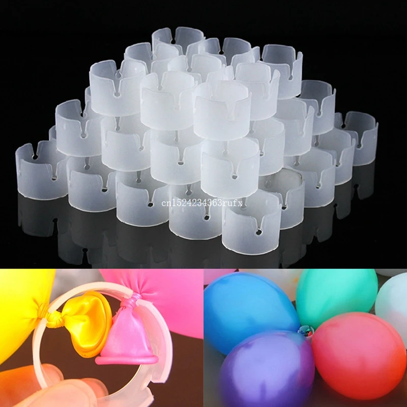 

500pcs Balloon Clips Connect Ring Connectors Balloon Arch Folder Buckles Clip Multiple Accessories