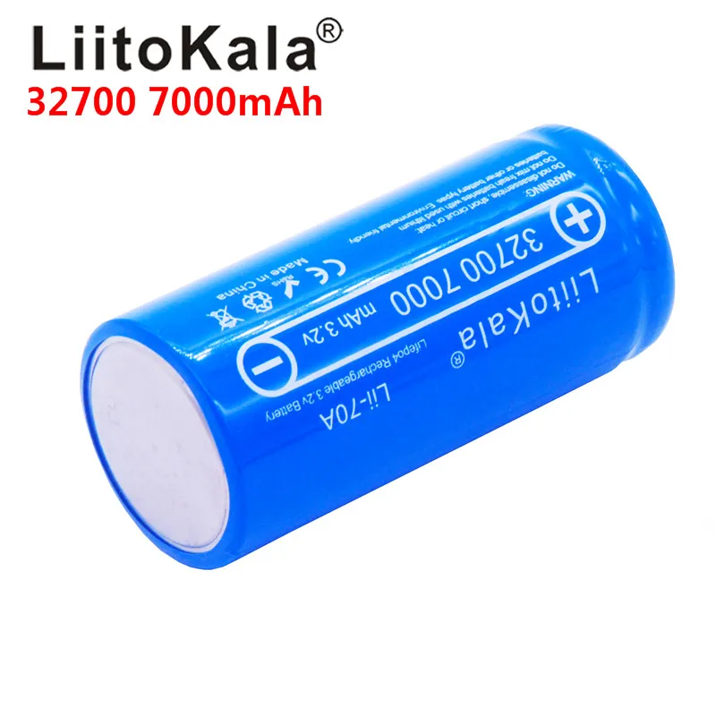 LiitoKala 7000 3.2 V 32700 mAh lifepo4 rechargeable battery cell LiFePO4 5C discharge battery backup battery power 6500