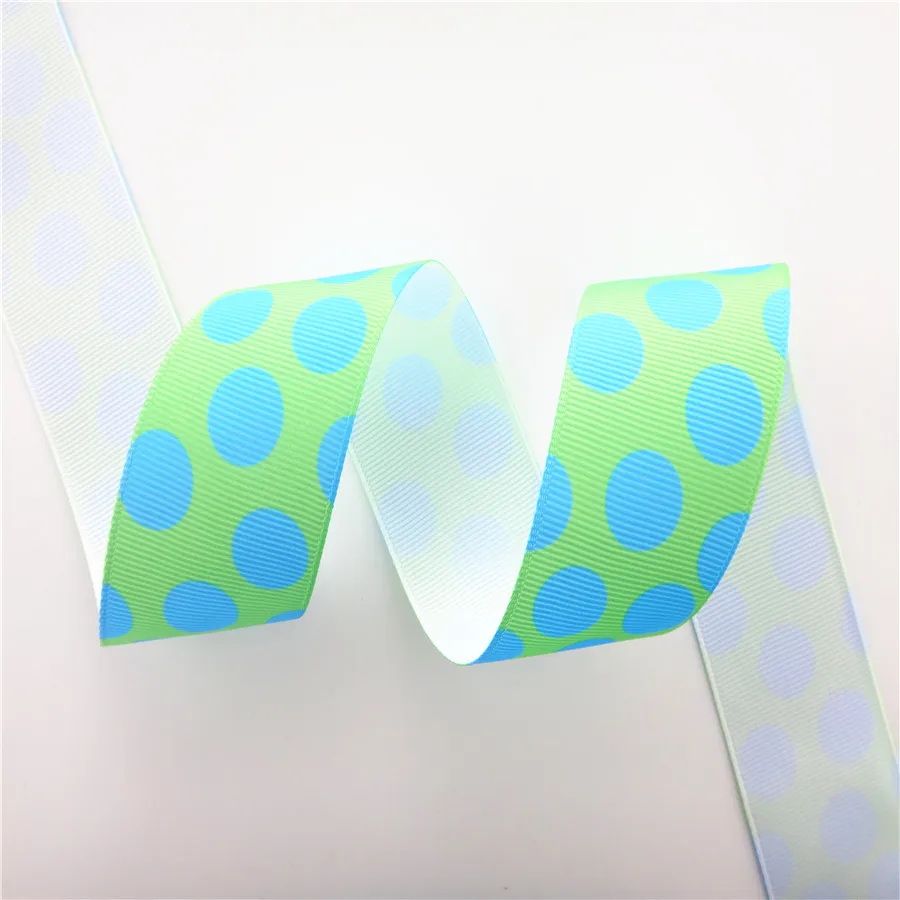 1,5" 38 mm 10 Yards Grossegrainbänder mit Polka-Dot-Muster, DIY-Material für handgemachte Haarschleifen, MD19012601 – Detail 16