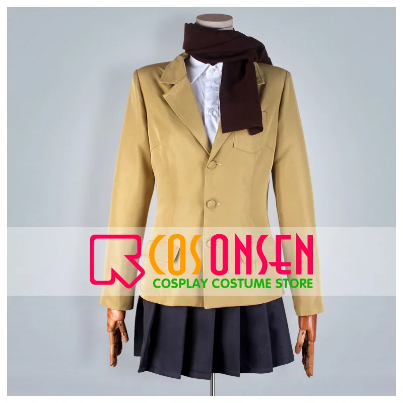 

COSPLAYONSEN Attack on Titan: Junior High Girl School Uniform Cosplay Costume With Scarf