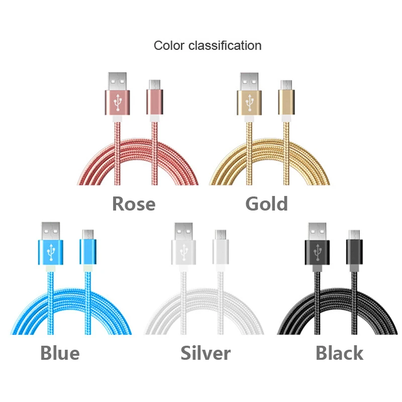 Fast Charger Micro USB Cable Data Sync USB Cable For Samsung J3 J7, S6 S7 Edge, Note 4 5, LG Stylo 2/3, LG G3 G4 K20 K30 Plus