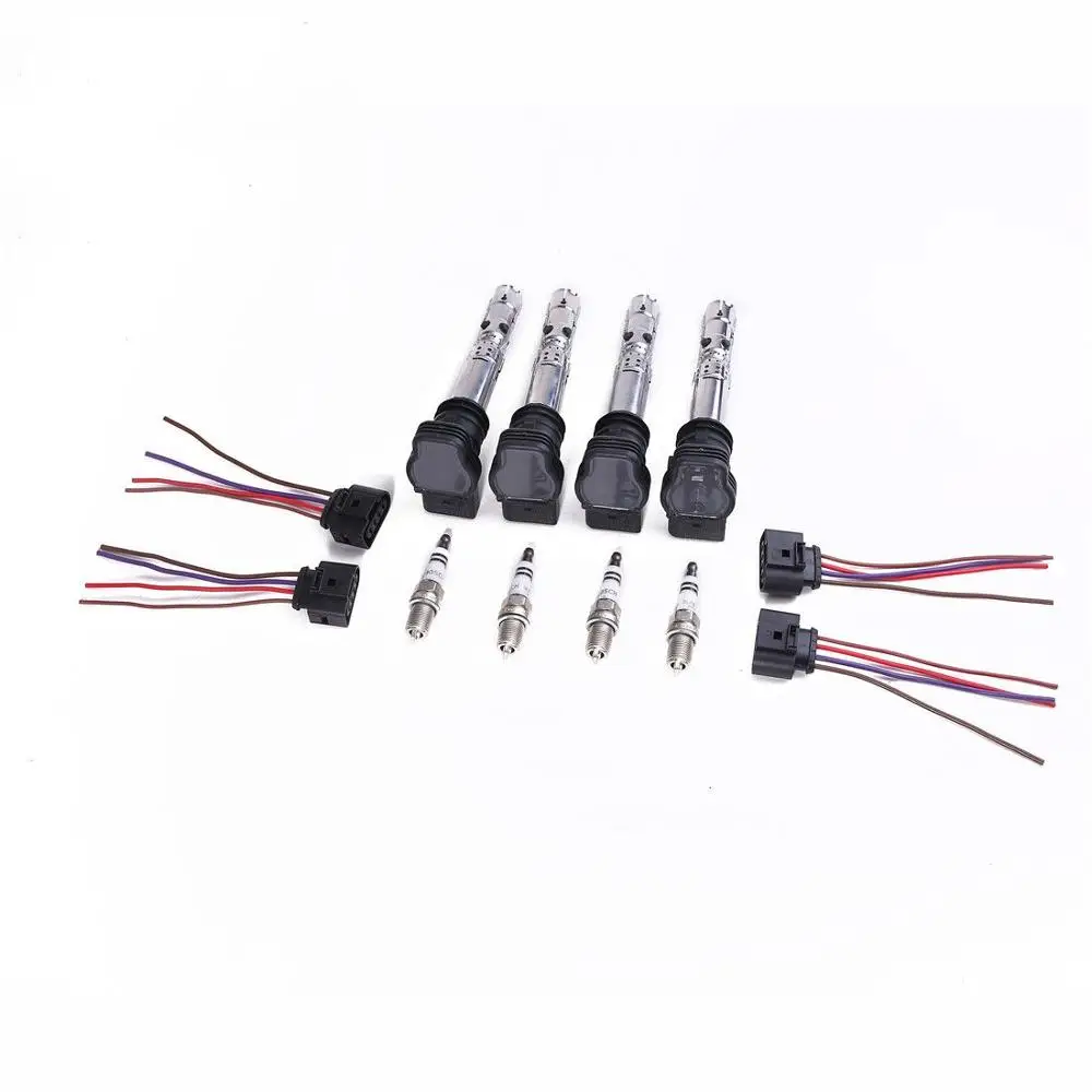 

Свеча зажигания катушки зажигания для VW Beetle Bora Golf Passat Audi A4 A6 Seat Leon 06A 905 115 D 1J0 973 724
