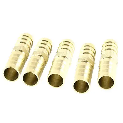 10mm Pneumatic Air Piping Quick Fittings Straight Coupler Hose Barb Adapter 5pcs