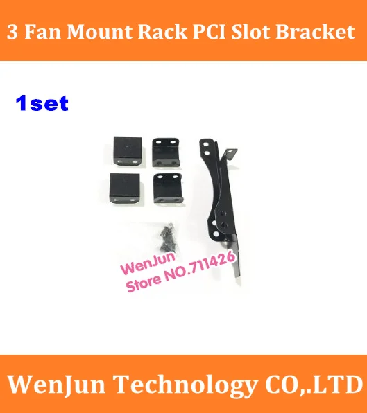 1set New Version 3 Fan Mount Rack PCI Slot Bracket for Video Graphic Card 90MM/120MM PC Case Fan Free shipping