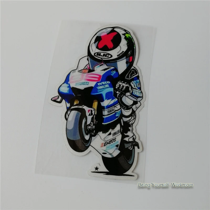 Jorge Lorenzo 99 Stickers  Motocross Helmets Decal Motorcycle Modified Racing  Bike Car Stickers Reflective