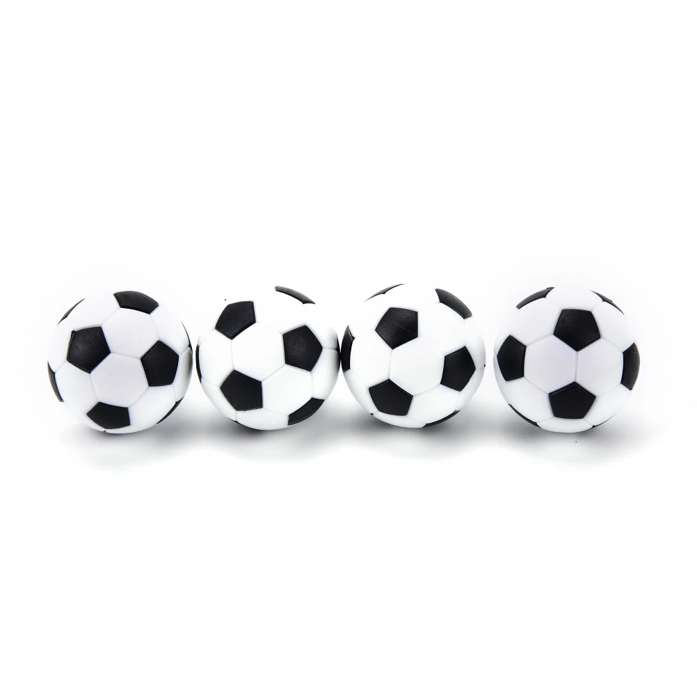 4Pcs in Bianco E Nero di Alta Qualità in Resina Foosball Calcio Calcetto da Tavolo Palla Fussball Piede Del Bambino Spotrs Regali