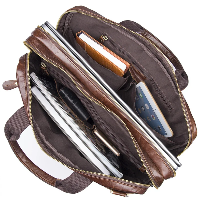 Nesitu Cổ Điển Cà Phê Chính Hãng Da Men Briefcase Messenger Danh Mục Đầu Tư 14 '' Máy Tính Xách Tay Kinh Doanh Văn Phòng Mens Bag # M7092