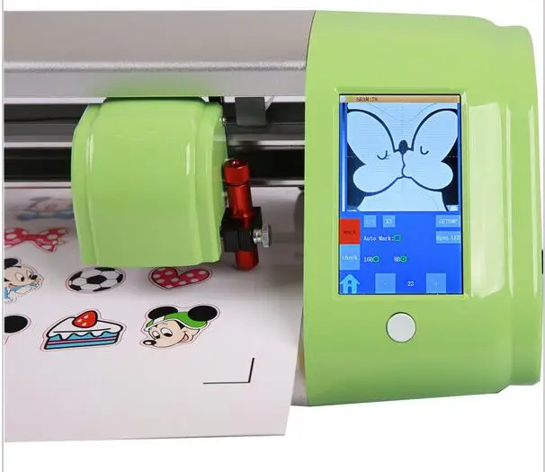 

Auto Contour Cut Vinyl Sticker Cutting Plotter 610mm Width with Colorful LED light bar design