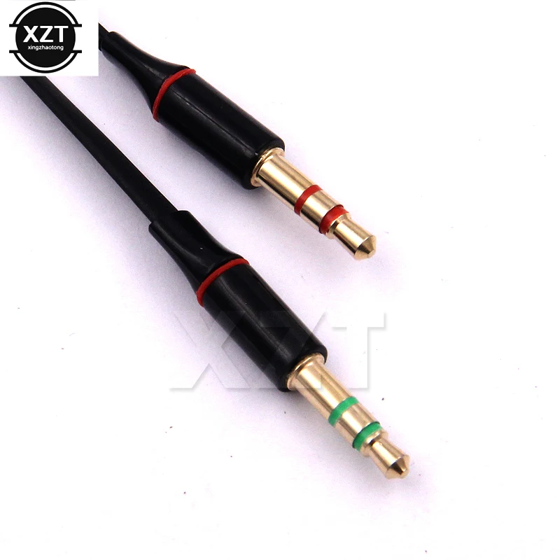 3.5mm Stereo Jack 1 Female to 2 Male Headphone Earphone Audio Cable Micphone Y Splitter Mini Adapter Connected Cord to Laptop PC