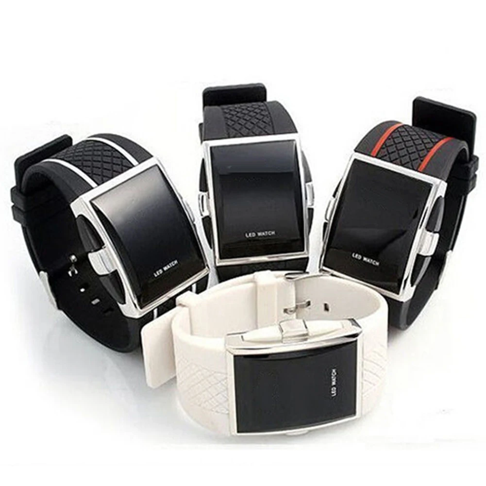 Fashion Casual Unisex Square Case LED Digital Display Sports Wrist Watch Gift