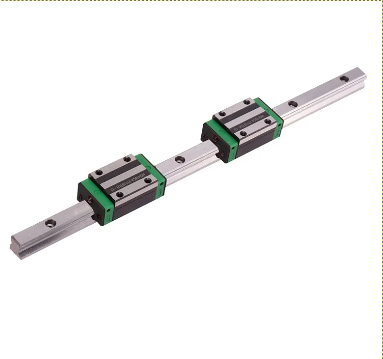 1pcs linear guide rail HGR25 1500mm + 2pcs HGH25CA linear narrow blocks for CNC router parts Made in China