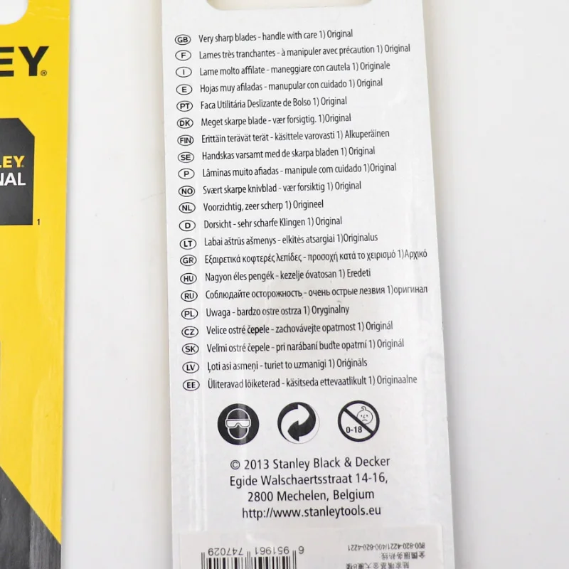 Imagem -03 - Stanley-rápido Sharper Cortador Gancho Lâminas de Barbear Couro Fibra Gancho de Corte Utility Lâmina de Faca 1996 11-983 Pcs Pack