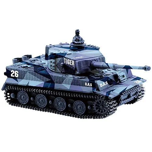 Greatwall 1:72 Radio Remote Control Mini Rc German Military Tiger Tank with Sound Toys(Vary Colors)