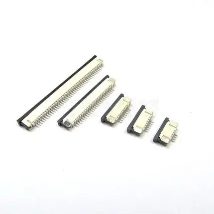 10pcs FFC / FPC connector 1.0 mm 4 Pin 5 6 7 8 10 12 14 16 18 20 22 24 26 18 30 P Bottom Contact Right angle SMD / SMT ZIF