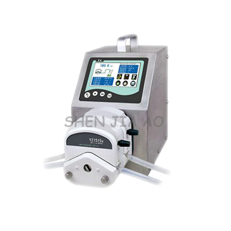 Industrial peristaltic pump 2*YZ1515x stainless steel intelligent version of the peristaltic pump with LCD display 110/220V 1PC