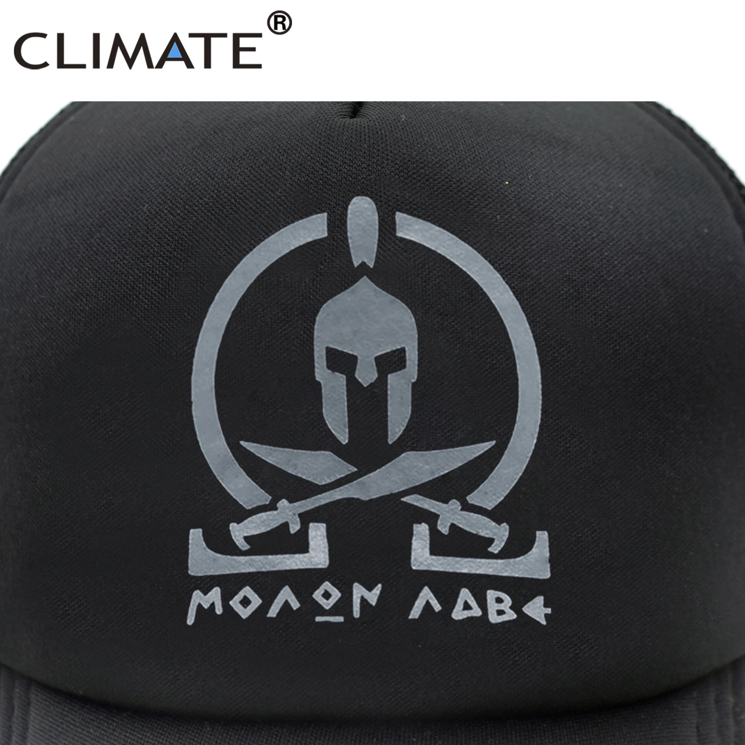 CLIMATE New Sparta Trucker Cap Men Women Black Cool Cap Spartacus Summer Hip Hop Mesh Cool Caps Hat for Men Women Youth