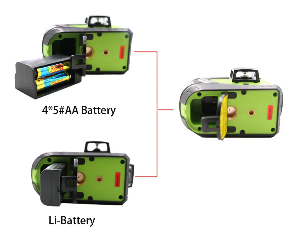 Il nuovo livello del Laser del fascio 515NM del giappone 3D di chi MW-93T-2-3GX il livello del laser, autolivellante 360 croce verticale orizzontale