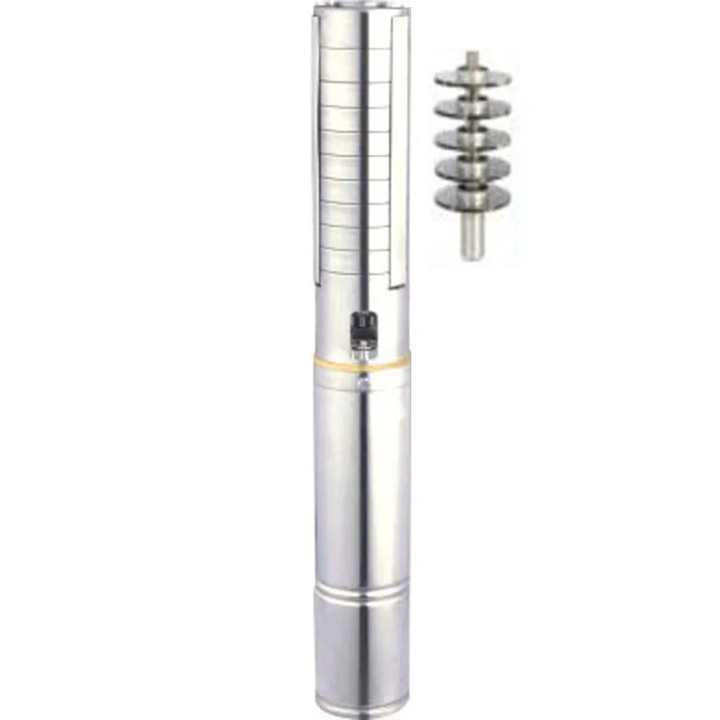 (MODEL 4JTSC22/62-D216/2200) JINTOP SOLAR PUMP 2.2KW 5800GAL/MIN 53m oil-immersed stainless steel solar submersible pump