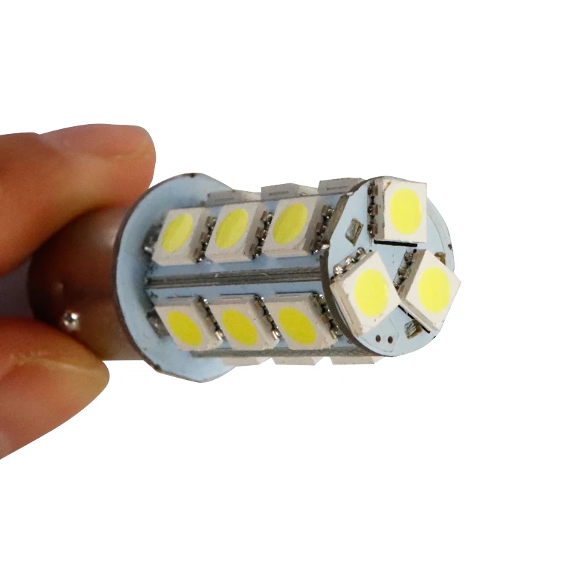 100pcs P21W 1156 BA15S strobe flash blink bulbs 18 SMD 5050 Light Car Turn signals led Strobe Flash bulb tail light Led Bulb 12V