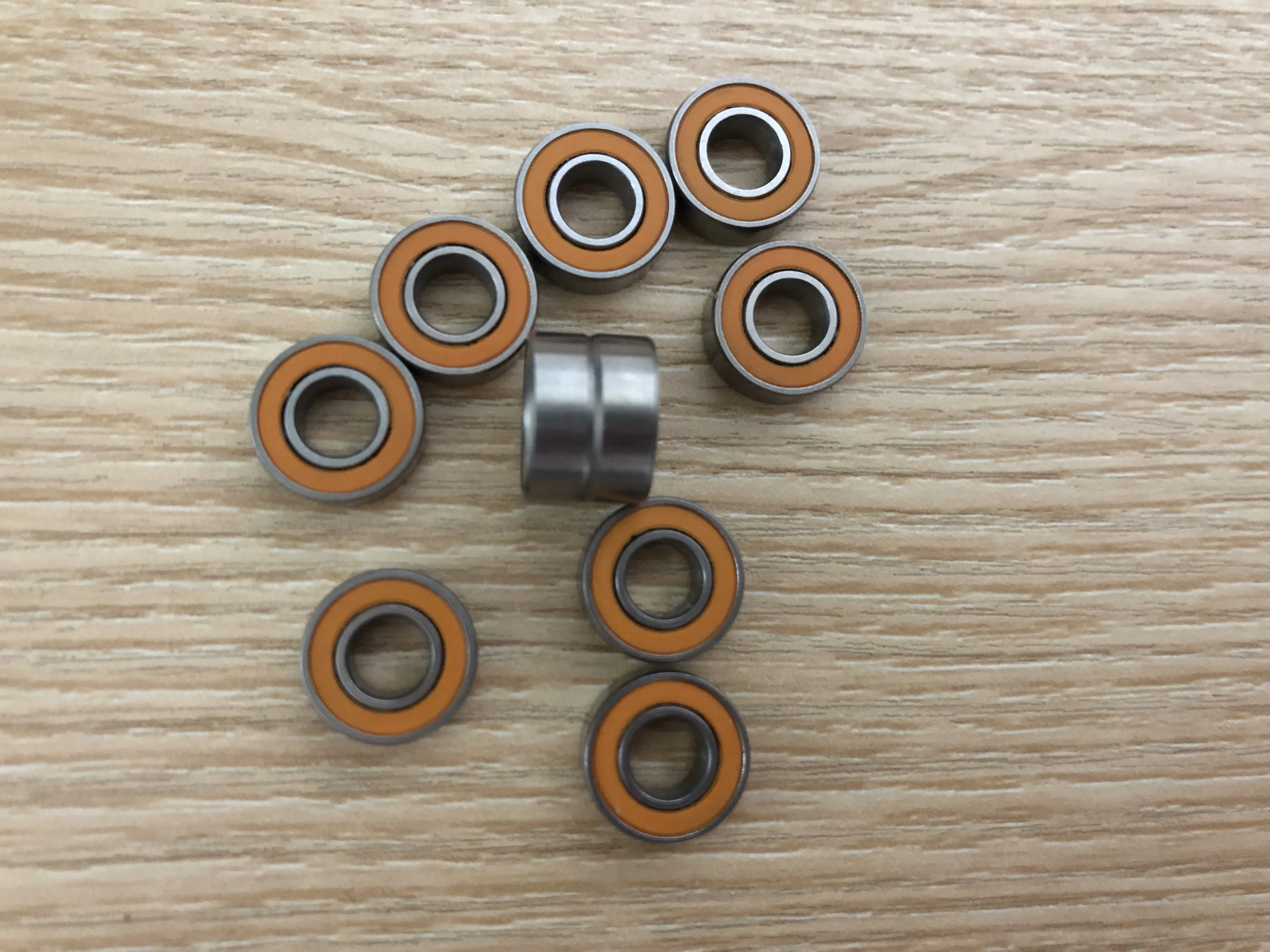 10pcs/lot S696-2RS 6x15x5 mm ABEC-7 Stainless Steel hybrid Si3n4 ceramic bearing 696RS 696 2RS CB LD for fishing reel 6*15*5