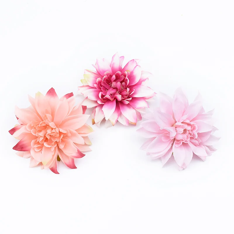 10CM jedwabny Gerbera akcesoria ślubne odprawy sztuczne ściana kwiatów księga gości dekoracyjne wianki z kwiatów sztuczne rośliny — zdjęcie 6