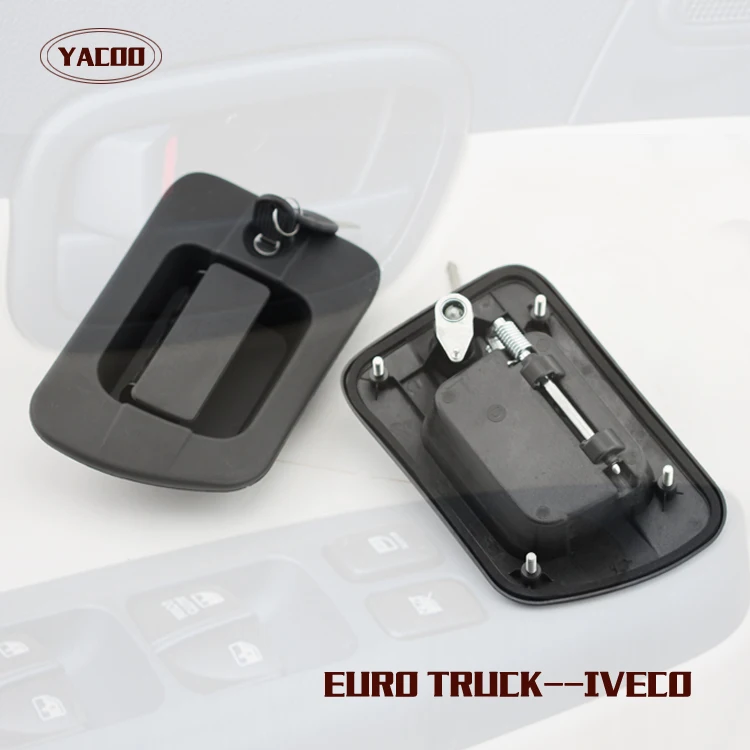 YACOO  EXTERIOR DOOR HANDLE FOR IVECO (WITH LOCK AND KEY) OEM:504052936 504052935