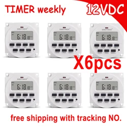 SINOTIMER wholesale 7 Days Programmable 12V DC Digital Timer Switch Control Time Relay