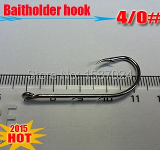 2015hot fishing hooks baitholder hook size4//0# quantily:100pcs/lot Authentic high carbon steel length43MM