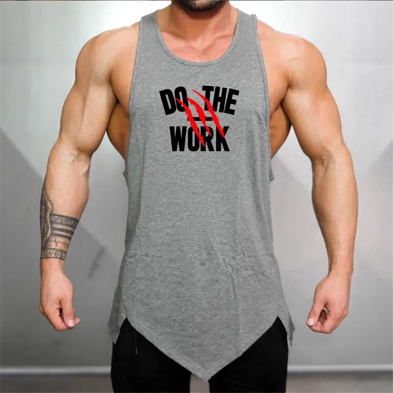 Lato dla mięśniaków podkoszulki marki męskie koszulka bez rękawów odzież podkoszulek do kulturystyki Casual Fitness Stringers Tanktops Tees