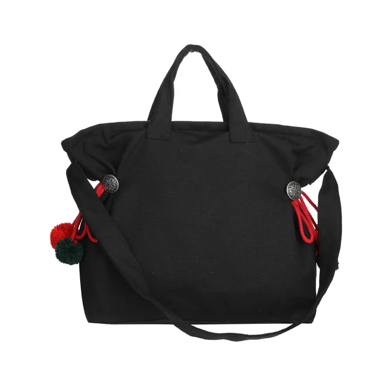Summer women bags Vintage embroidered canvas bags Handmade tassel women shoulder bags Ethnic bag