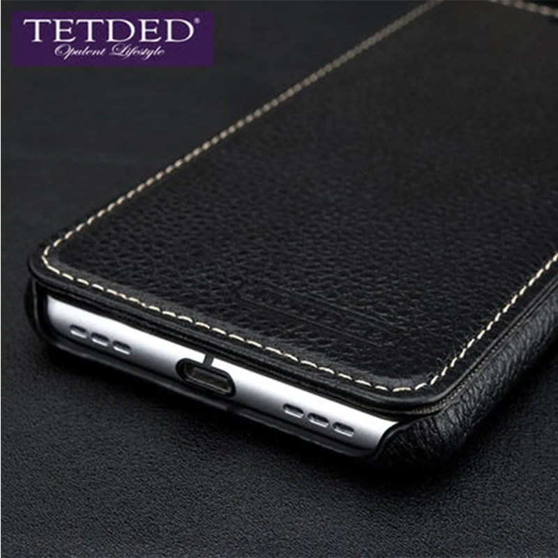 Imagem -03 - Couro Genuíno para Blackberry Key2 Livro Flip Case Telefone de Negócios para Blackberry Key Escudo Capa para Blackberry Keyone Case de