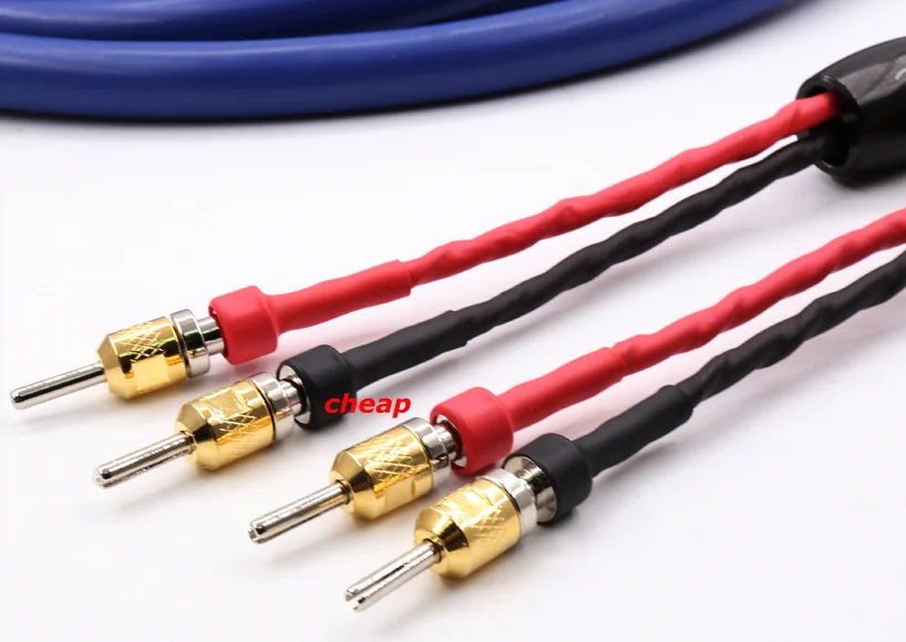 Cardasクリアライトスピーカーケーブル、バナナプラグ、安い、送料無料