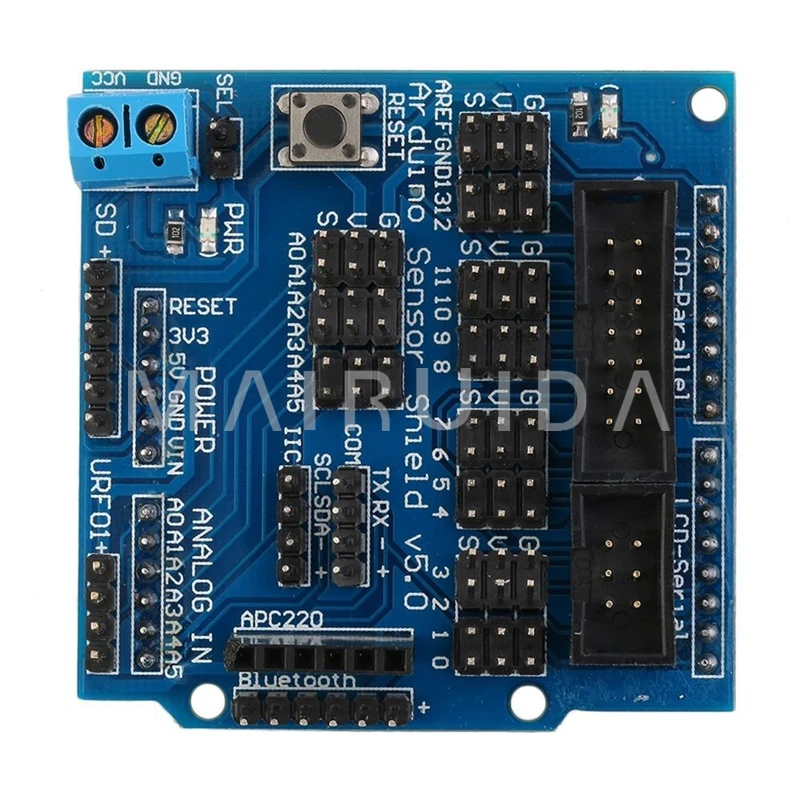 New arrival 1pcs Sensor Shield Digital Analog Module Servo Motor for UNO R3 MEGA V5