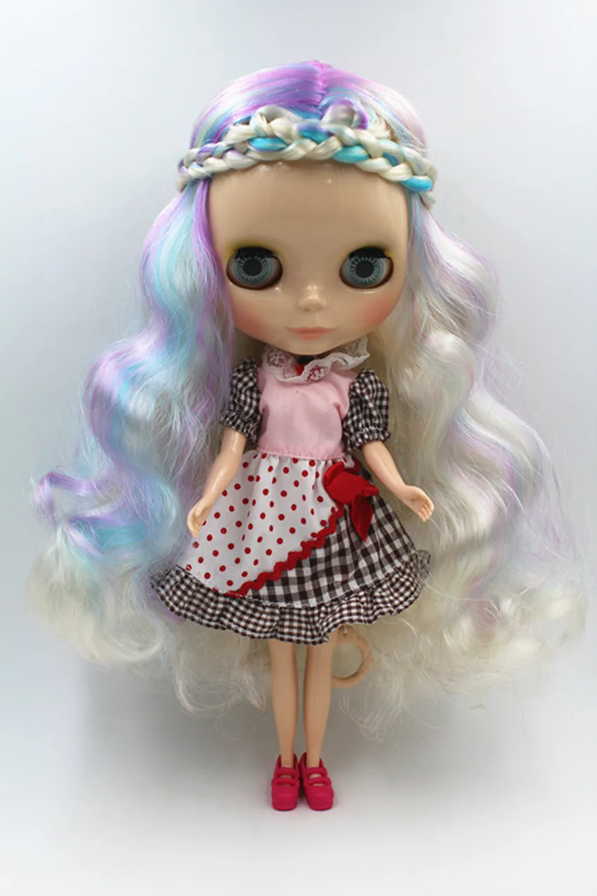 Blygirl Doll Colorful color hair Blyth body Doll Fashion can change makeup