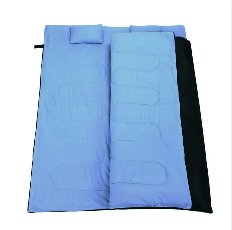 Double lovers spring and autumn winter camping Adult sleeping bag including two pillows AT6119