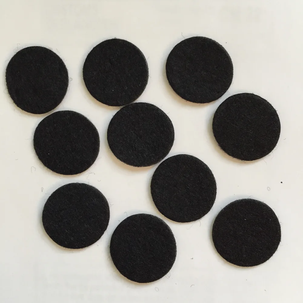 200pieces/lot 30mm BLACK Padded Felt round shape craft/ DIY Appliques  Clothing decoration Scrapbook A155*2