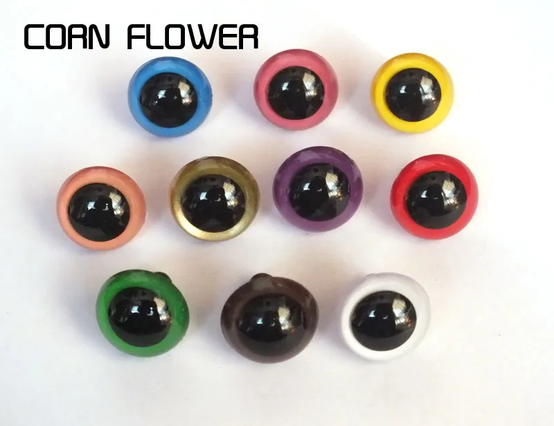 100pcs Plastic Safety Eye For Teddy Bear Animal Doll Eyeballs Accessories 18mm 10color Can Choose