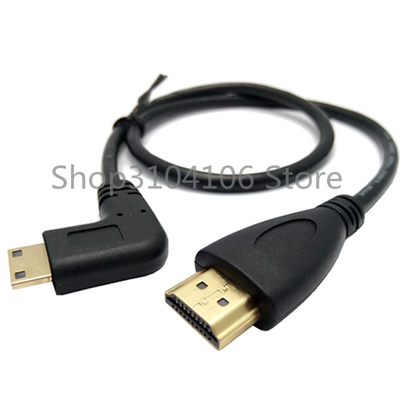 0.5 meters elbow mini HD-compatible to HD video line mini HDTV elbow HD cable
