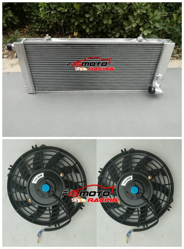 Aluminum Radiator + Fan Cooling For Peugeot 205 GTI 1.6 / 1.9 & 1.8 Diesel Manual MT 1984-1994 94 93 92 91 90 89 88