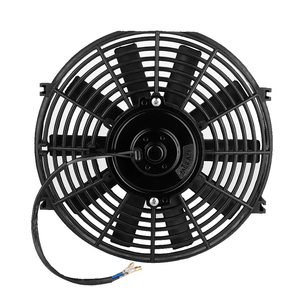 Universal Engine Cooling Fan Car Air Conditioning LE Cooling Fan 12V 80W Straight Blade For Bus Passenger Car motor fan