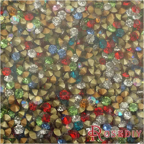 Wholesale 3.1mm/3.2mm/3.3mm/3.5mm/3.7mm/3.8mm/4mm/4.3mm Mix Colours Round Point back Glass Rhinestone Diy Beads 50pcs(JM5536)