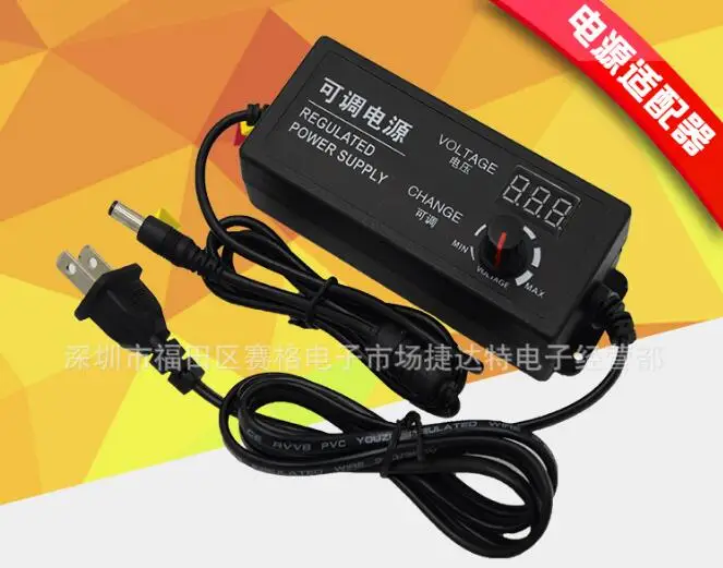 Saída ajustável 9-24v 3a ac/dc adaptadores de alimentação de comutação adaptador fonte de alimentação variável