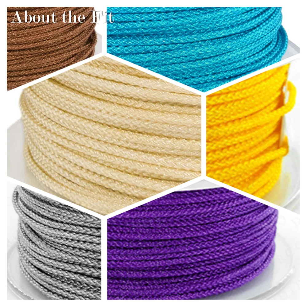 About the Fit Nylon Cords 2mm Braided Thread DIY String Strap Rope Beading Bracelet For Jewelry Making Woven Lace Accessories