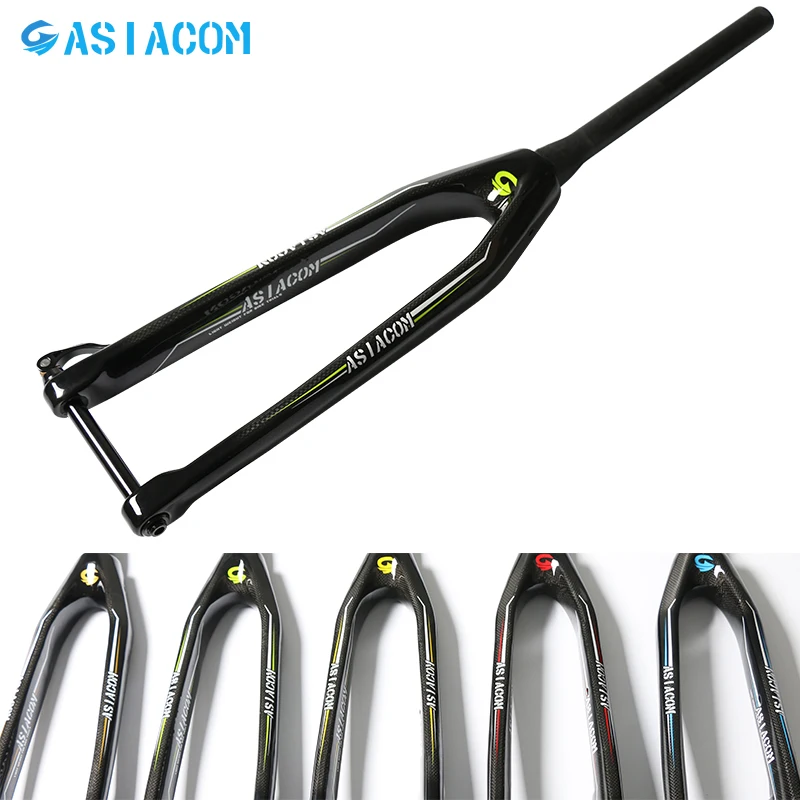 

New 5 colors 26/27.5/29er inch Mountain bike 3K full carbon fibre bicycle disc brake thru axle tapered front fork MTB