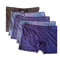 5Pack/lots big and tall extra Men Plus Size Underwear Boxer Underpants Trunks Shorts Stretch Breatheble Underpants 5XL 6XL 7XL