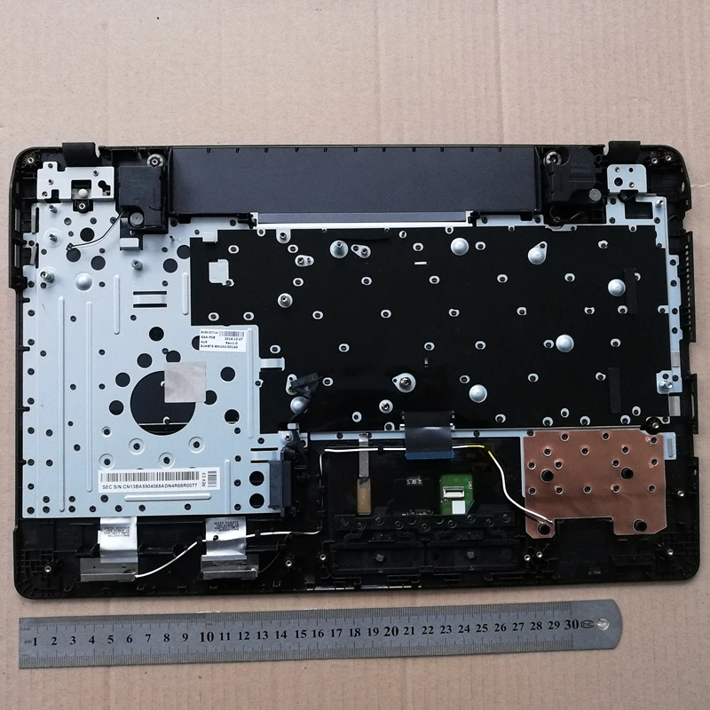 Imagem -02 - Teclado do Portátil com Touchpad Palmrest Layout Coreano Preto para Samsung 370b5l 371b5l 370e5l Pequeno Arranhão Novo