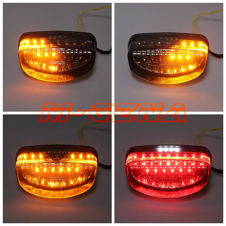 Motorcycle LED Rear Turn Signal Tail Stop Light Lamps Integrated For CBR1100XX CBR 1100 XX Hornet 250 600 1997 1998 97 98